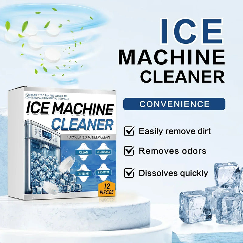 Pastillas Limpiadoras para Máquina de Hielo - Limpieza Profunda y Desincrustante