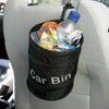 Waterproof Car Trash Can with Lid and Side Pocket