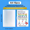 Transparent Reusable Book Covers for Textbooks & Notebooks
