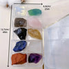 Natural Raw Crystal Gemstone Set with Storage Box