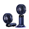 Portable USB Rechargeable Mini Fan with Digital Display