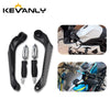 Motorcycle Brake & Clutch Lever Hand Guards with Carbon Fiber Finish
