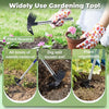 2-in-1 Long Handle Garden Hoe & Weed Rake