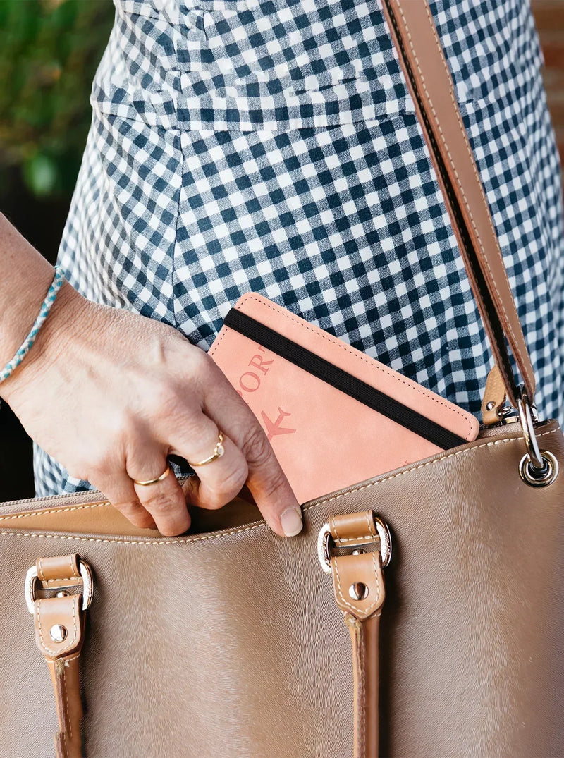 RFID Blocking Leather Card & Passport Holder
