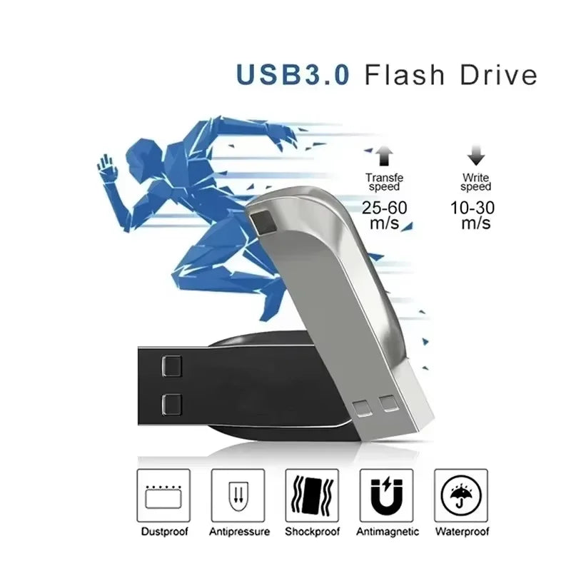 8GB USB 3.0 Metal Flash Drive