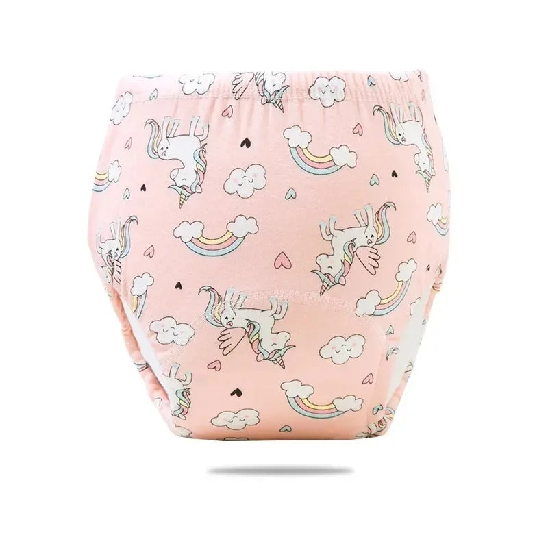 Reusable Cotton Potty Training Pants for Toddlers, Breathable & Waterproof