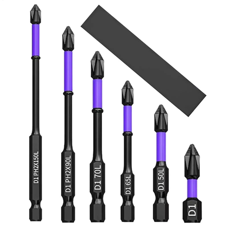 Magnetic Screwdriver Bit Set - 6 Piece Precision Extractor