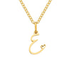 Collier avec Lettre Initiale et Pendentif Cœur