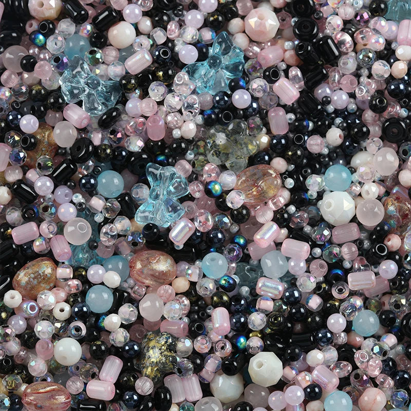 Creative Mixed Glass Spacer Beads for Jewelry Making