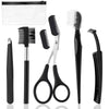 Professional Eyebrow Trimming Kit with Stainless Steel Tweezers