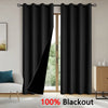 100% Blackout Solid Color Curtains for Bedroom and Living Room