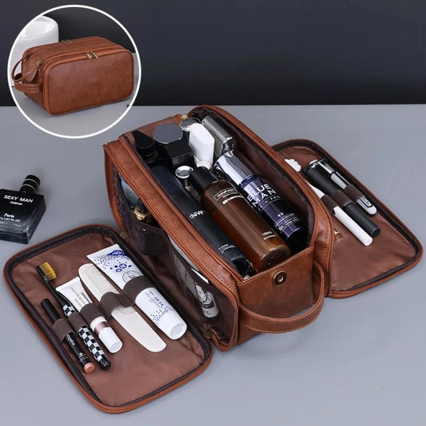 Waterproof Hanging Toiletry Bag with Multiple Compartments