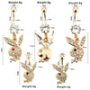 Gold Bunny Belly Button Piercing Ring