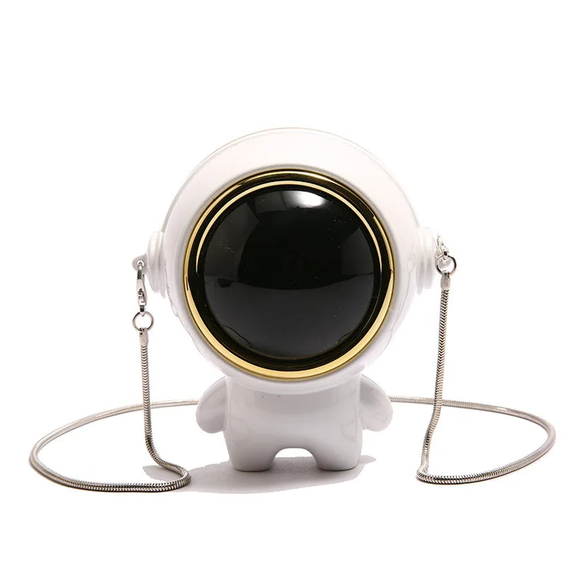 Glossy Acrylic Astronaut Shoulder Bag