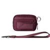 Checkered Card Case Wallet with Detachable Keychain and ID Window