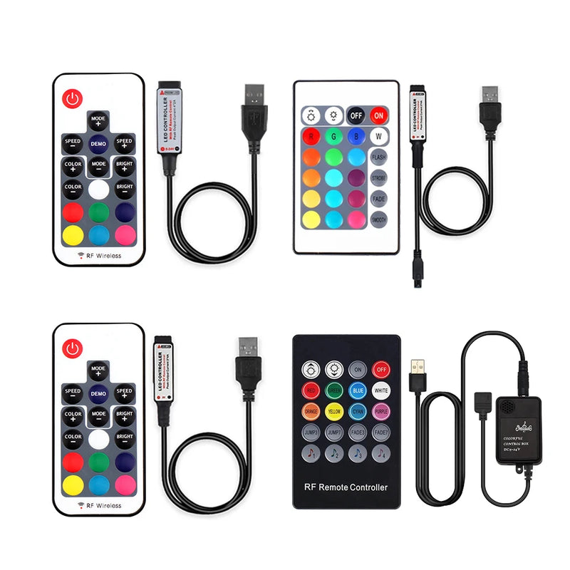 USB RGB LED Strip Controller with Remote