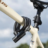 Heavy-Duty Cable Bike Lock with Mounting Bracket and 2 Keys