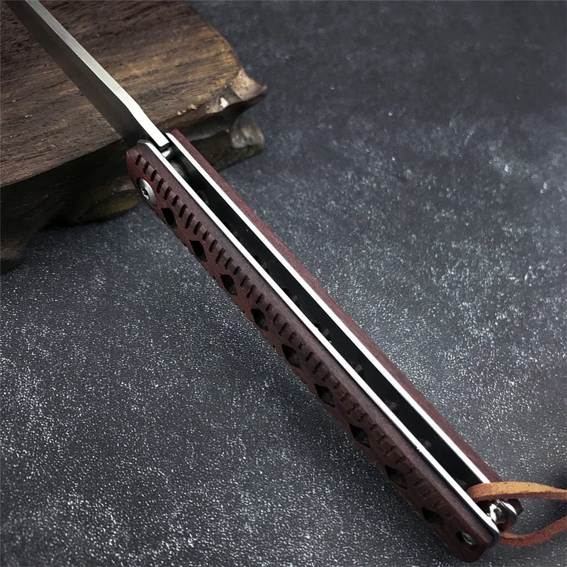 Cuchillo Plegable de Bolsillo de Palisandro