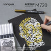 Acrylic Paint Pens - 5 Pack Permanent Markers for Rock, Glass & Metal
