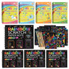 Regenbogen-Kratzbild-Set mit Holzstift