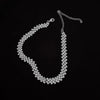 Geometric Rhinestone Choker Necklace