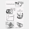 Elevated 15° Tilted Cat Food Bowl with Stainless Steel Insert