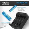 4-Slot Fast Charger for AA/AAA Lithium Batteries with LED Indicator