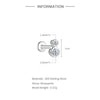 925 Sterling Silver Moissanite Bowknot Stud Earrings