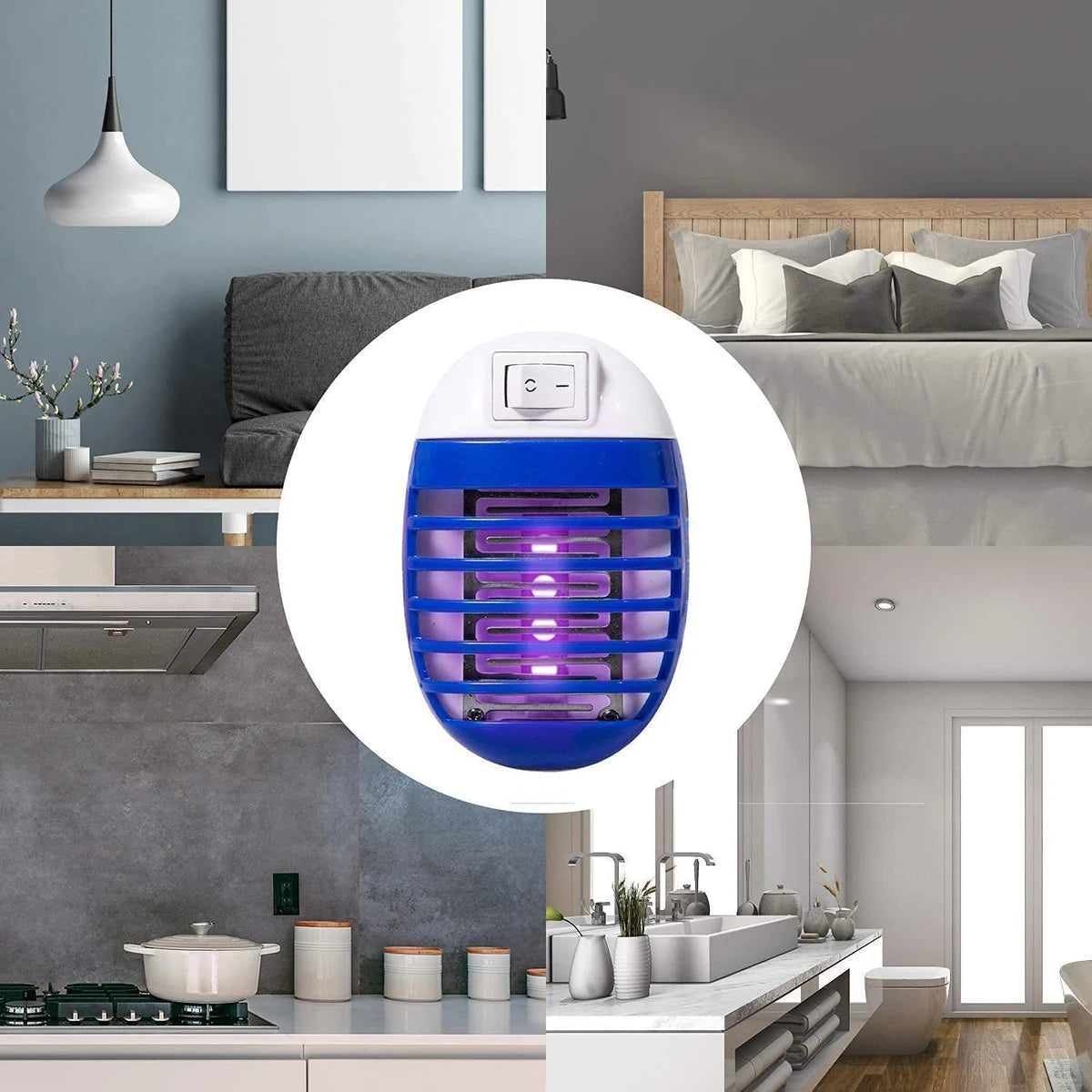 Plug-In LED Mosquito Killer Lamp - Chemical-Free Insect Trap