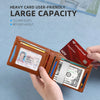 Slim RFID-Blocking Carbon Fiber Leather Wallet
