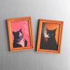 Cat Frame Fridge Magnets Set