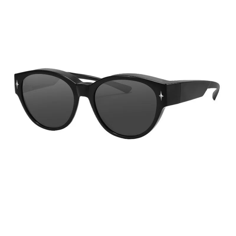 Oversized Cat-Eye Fit-Over Sunglasses