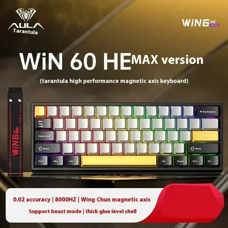 Aula Win60/Win68 Magnetic Switch Gaming Keyboard with 8K Polling