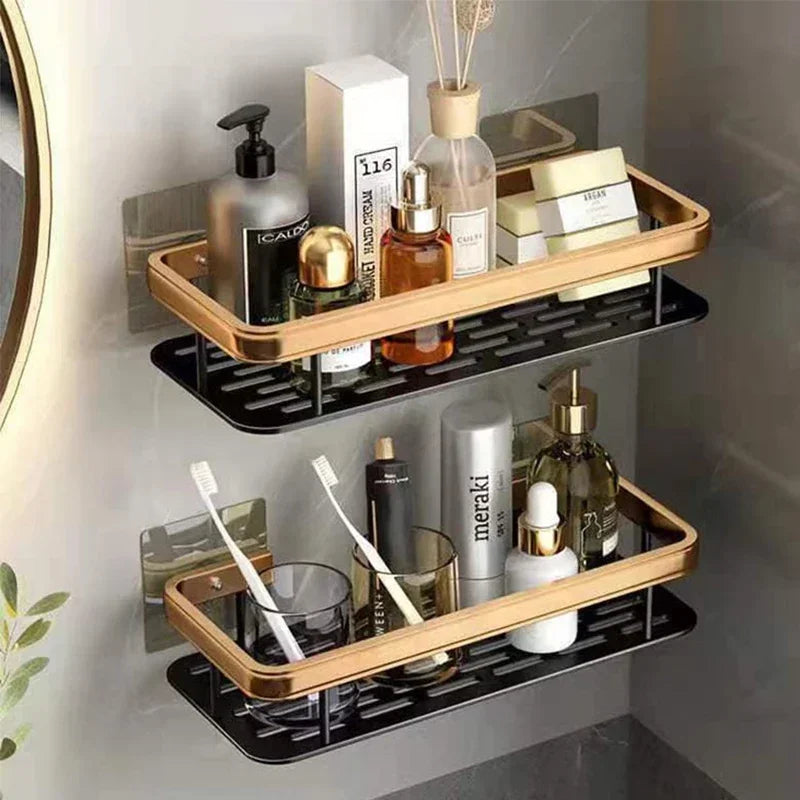 Étagère Murale en Aluminium pour Salle de Bain et Cuisine
