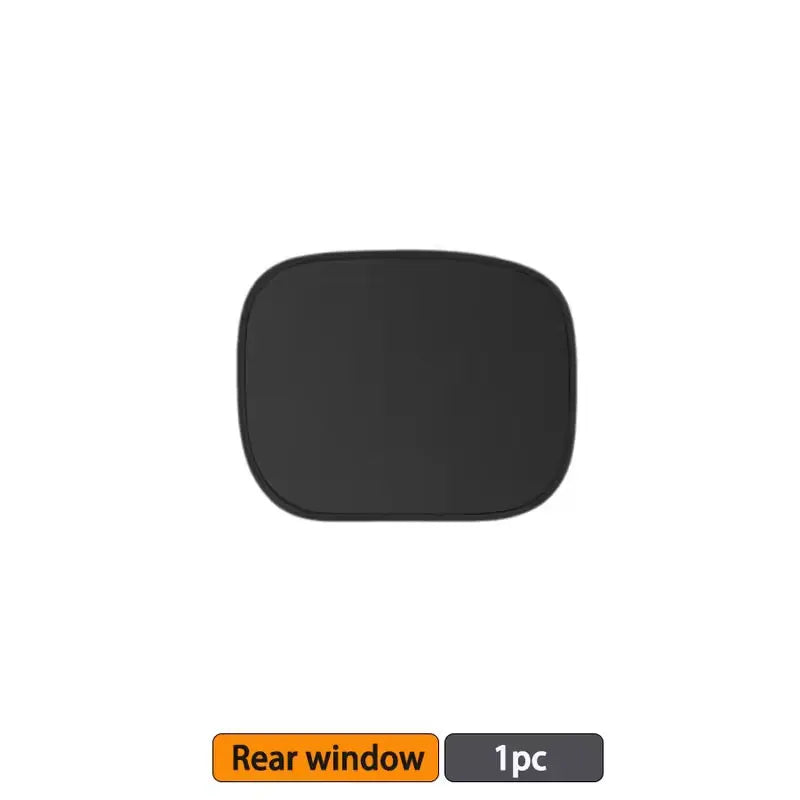 Black electrostatic car window sun shade with UV protection
