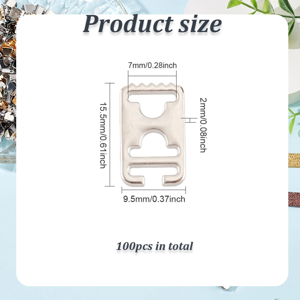Diagram showing the size of a vintage western belt buckle, measuring 7mm wide and 15.5mm long.