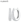 Minimalist CZ Huggie Hoop Earrings