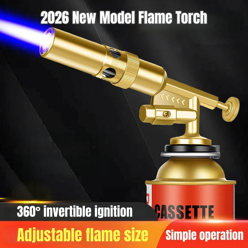 Portable Gas Torch with Adjustable Flame