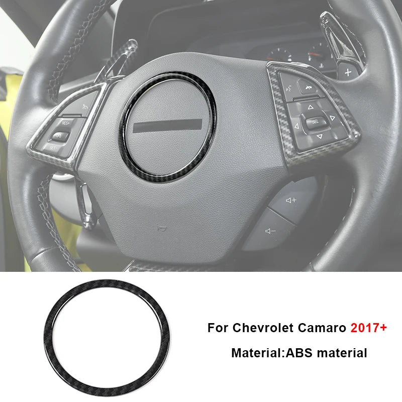 Carbon fiber interior trim kit for Chevrolet Camaro 2017+ featuring ABS material components