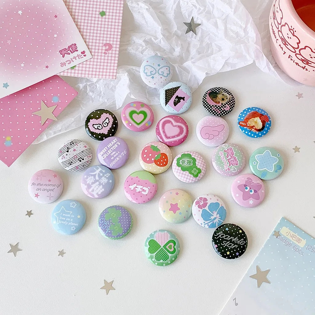 Cute Mini Enamel Pin Set for Bags, Hats & DIY Projects