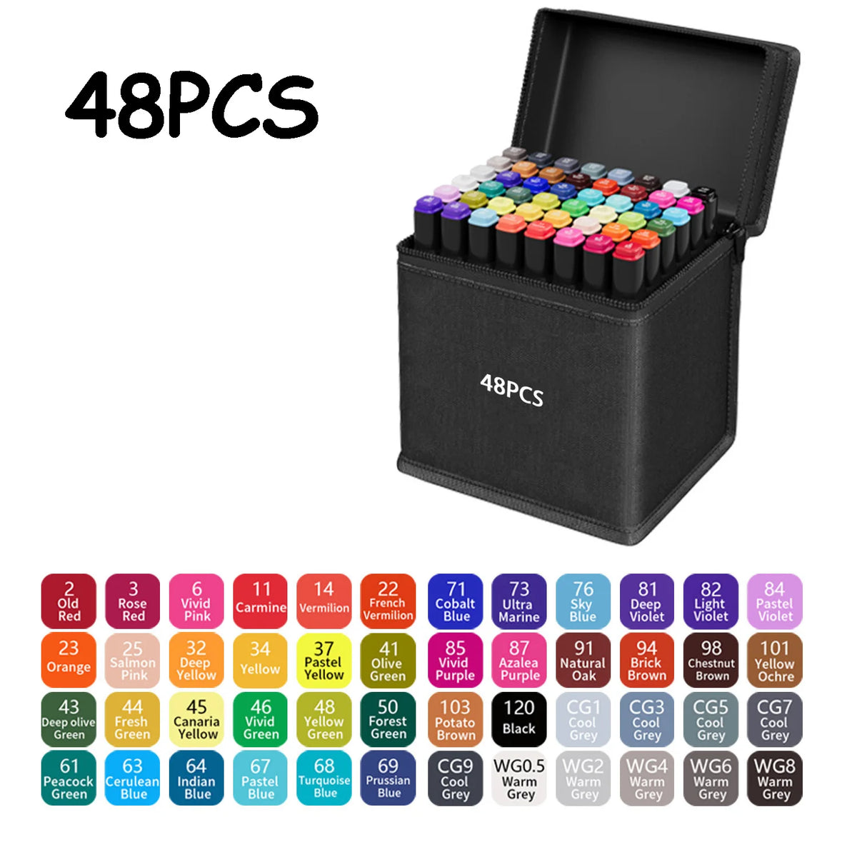Professional Dual-Tip Art Markers Set for Drawing & Illustration