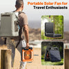 Paddfaltiger Solar-Campingventilator mit LED-Licht