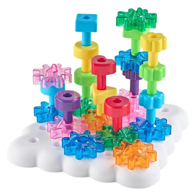 Montessori Wooden Gears Stacking & Threading Game for Kids