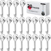 A set of 20 strong magnetic hooks for hanging items on refrigerators and metal surfaces.