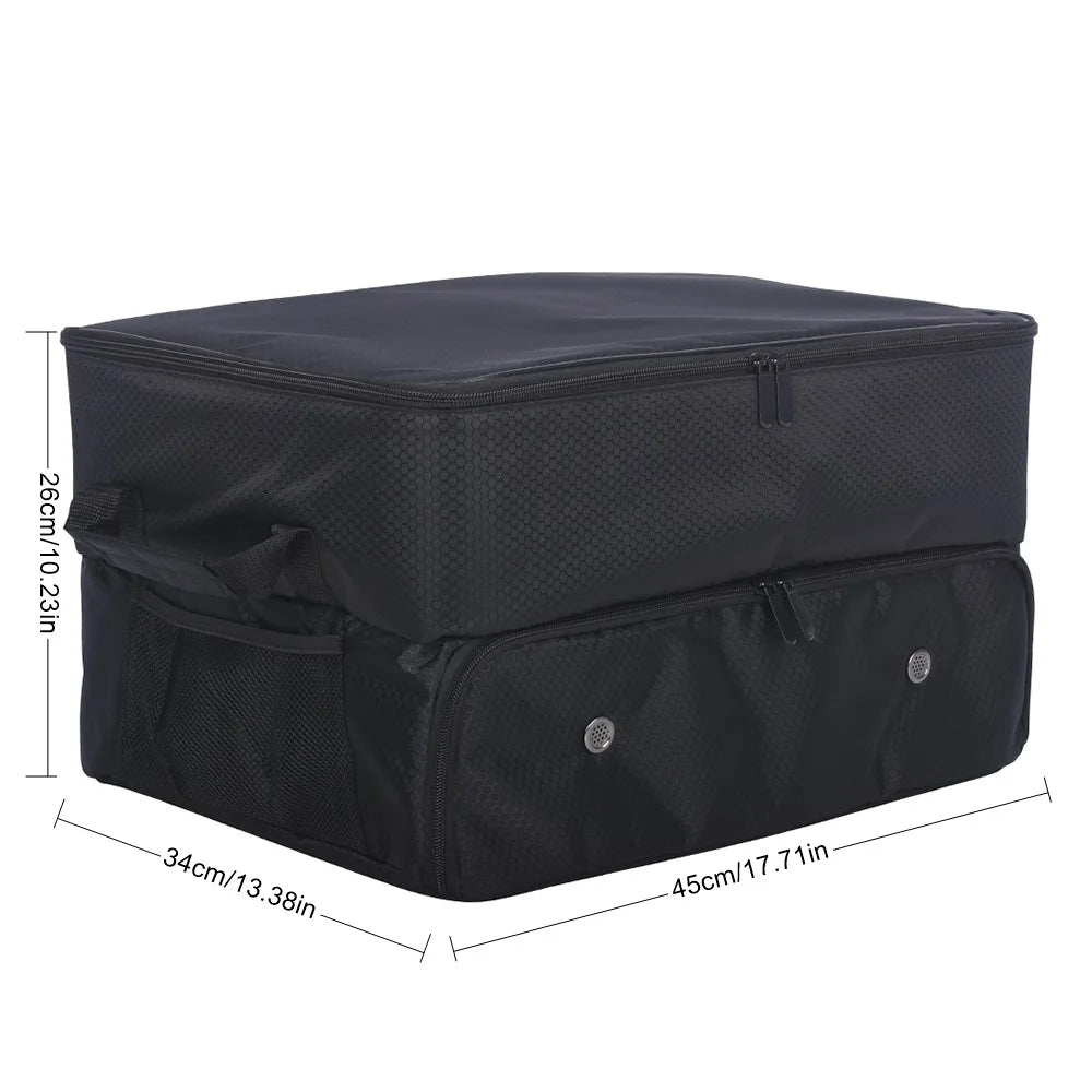 Golf Trunk Organizer with Shoe Compartments