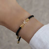 Bracelet à Charme de Lettre Ajustable