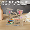 Placa Puzzle de Acrílico Personalizada para Maestros