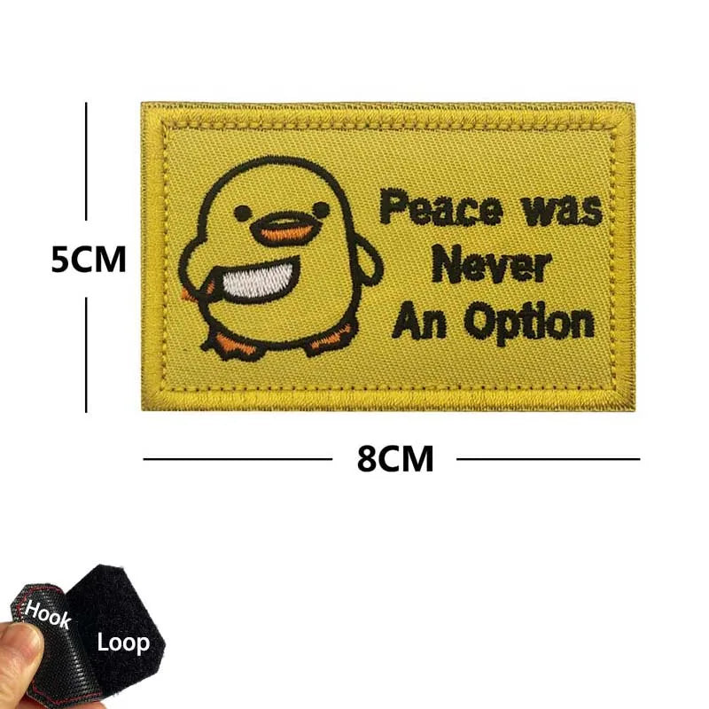 Funny Cat Face PVC Morale Patch with Hook-and-Loop Backing