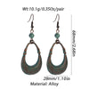 Boho Turquoise Geometric Drop Earrings