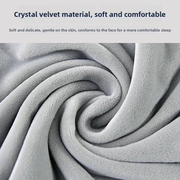 U-Shaped Travel Neck Pillow with Velvet Cover